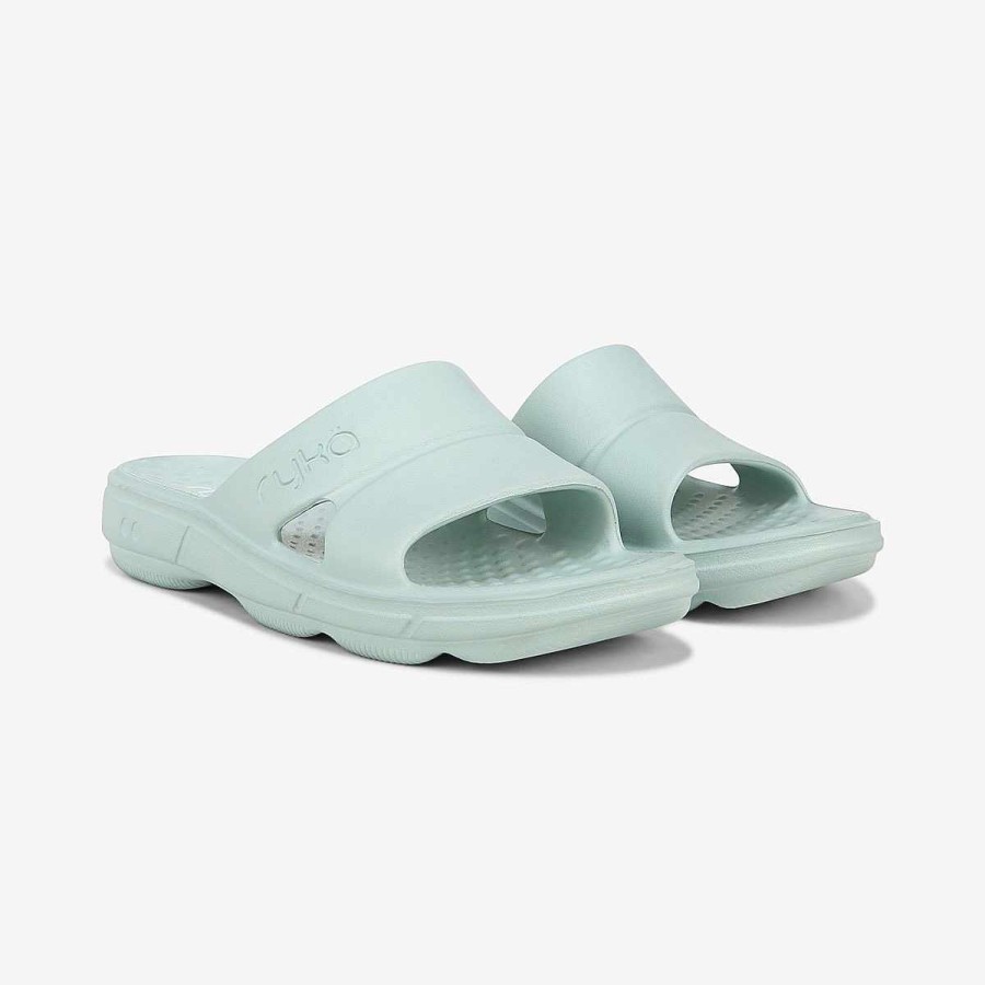 Shoes Ryka | Restore Recovery Slide Seafoam Green