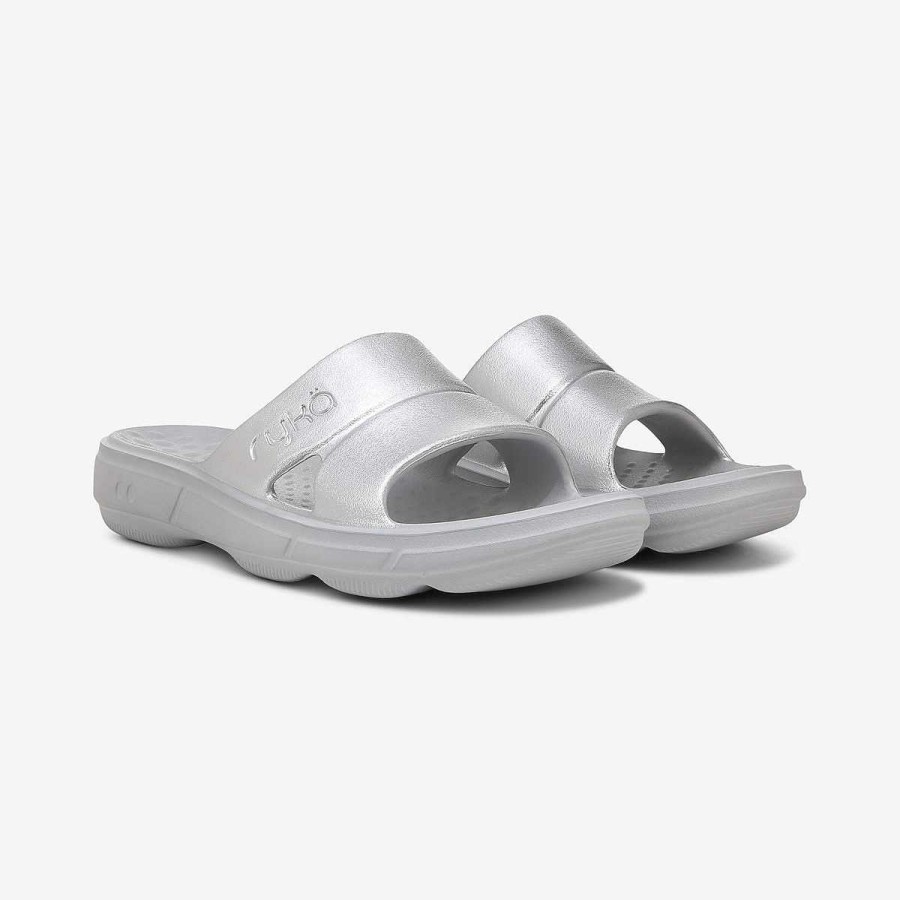 Shoes Ryka | Restore Recovery Slide Silver