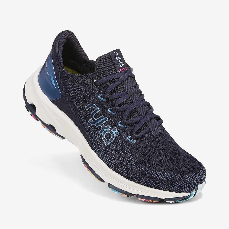 Shoes Ryka | Devotion X Walking Shoe Blue Fabric