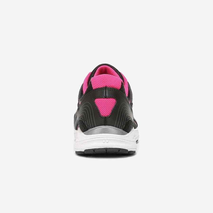 Shoes Ryka | Sky Walk Walking Shoe Black/Pink Leather