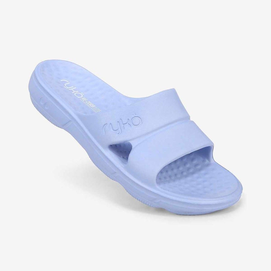 Shoes Ryka | Restore Recovery Slide Hydrangea Blue