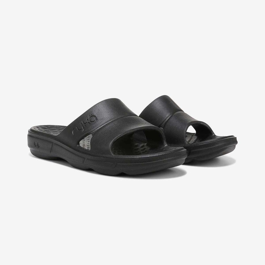 Shoes Ryka | Restore Recovery Slide Black