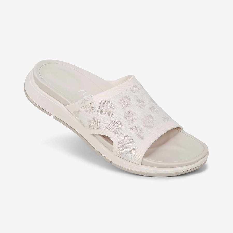 Shoes Ryka | Triumph Slide Sandal White Alyssum